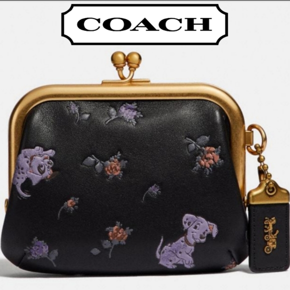 Coach Handbags - COACH DISNEY KISSLOCK POUCH